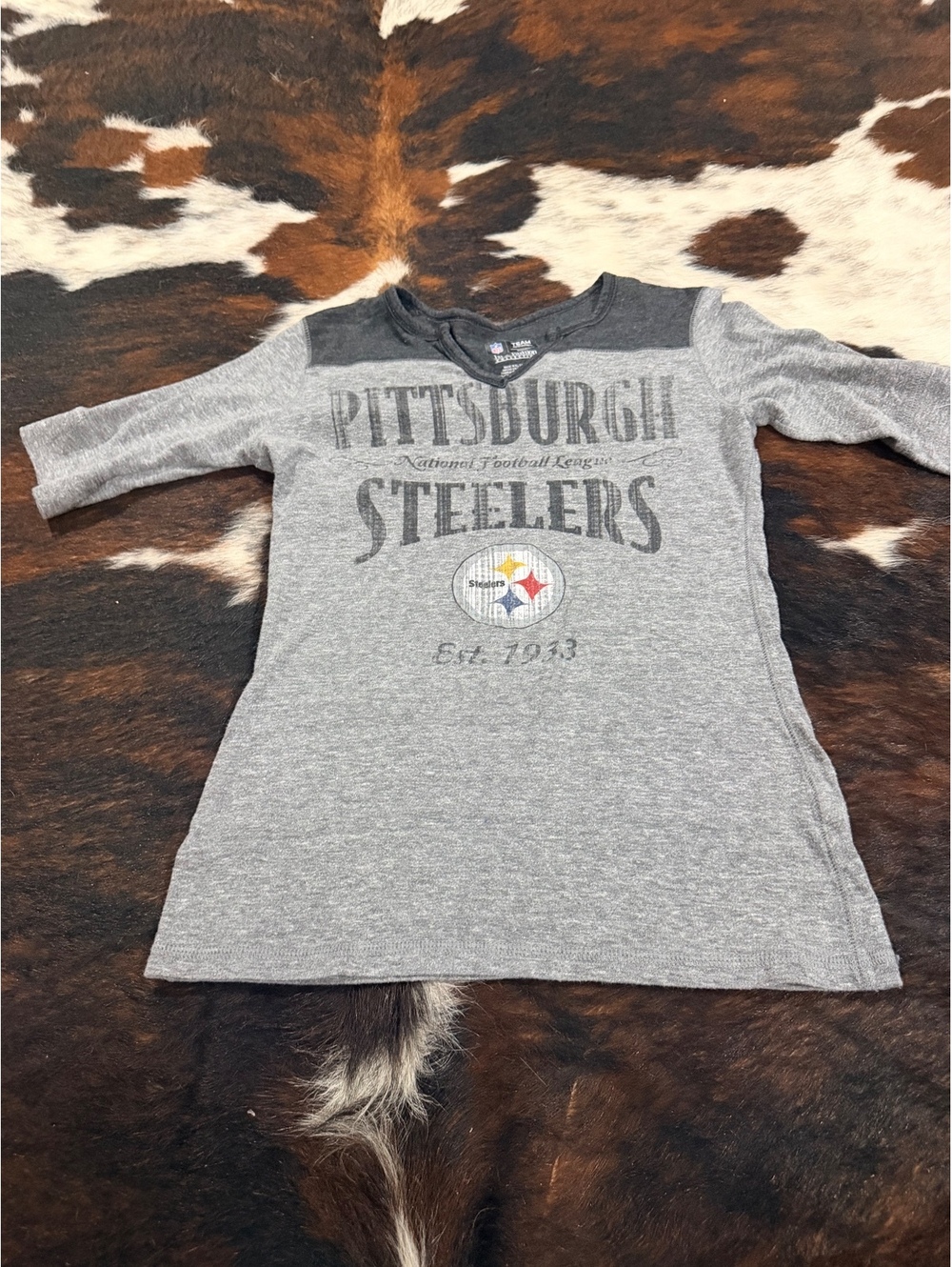 Women's Pittsburgh Steelers NFL 3/4 Sleeve Shirt Size M/M